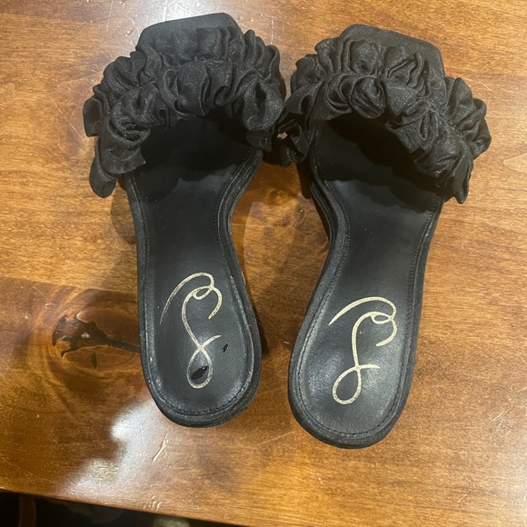 Sam Edelman Kady black ruched kitten heel slide - Picture 5 of 7